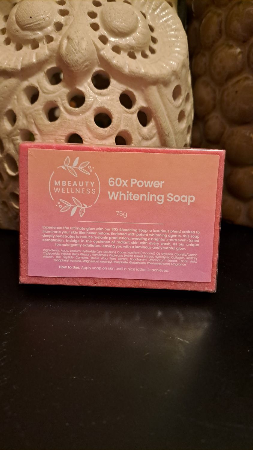 Mbeautywellness 60× Power Whitening Soap 75g Expiration 03,29,2026