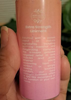 Mbeautywellness Extra Strength Liniment 50ml Expiration 04,20,2026