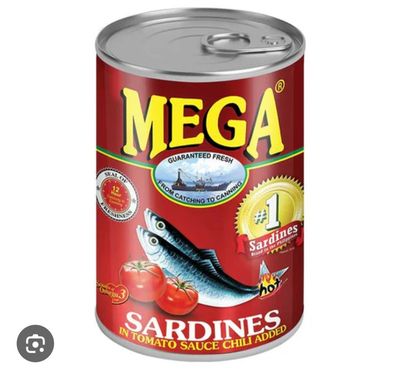 MEGA SARDINES TOMATO SAUCE SPICY 425G EXP 17.06.2026