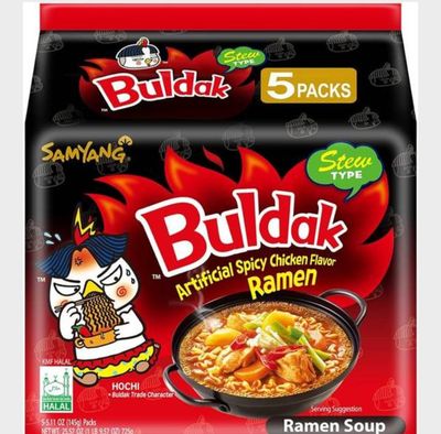 SAMYANG BULDAK HOT CHICKEN RAMEN-STEW (145G) 5PACK (BBD 20.02.2025)