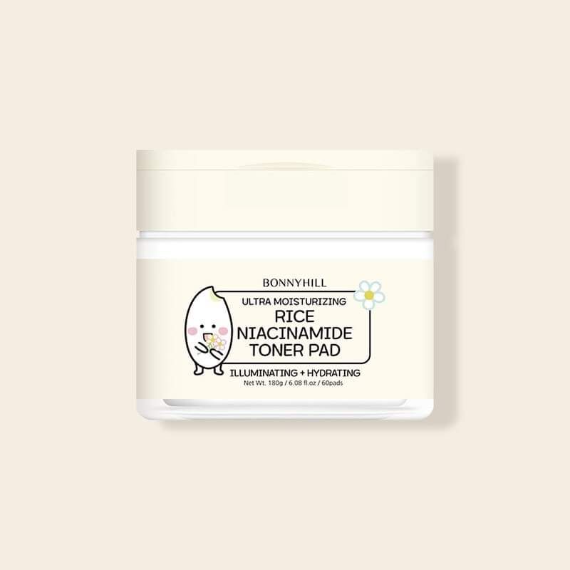 BONNYHILL RICE NIACINAMIDE TONER  PAD 180ML EXP 23.05.2027