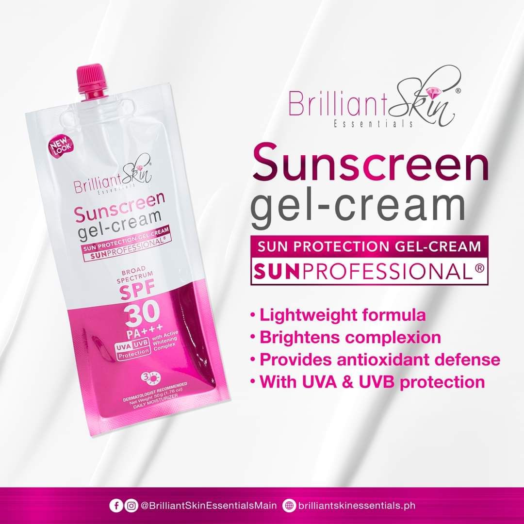 Brilliant Gel Sunscreen  Spf 30 Pa+++50G ( BBD JUNE 30.2026)