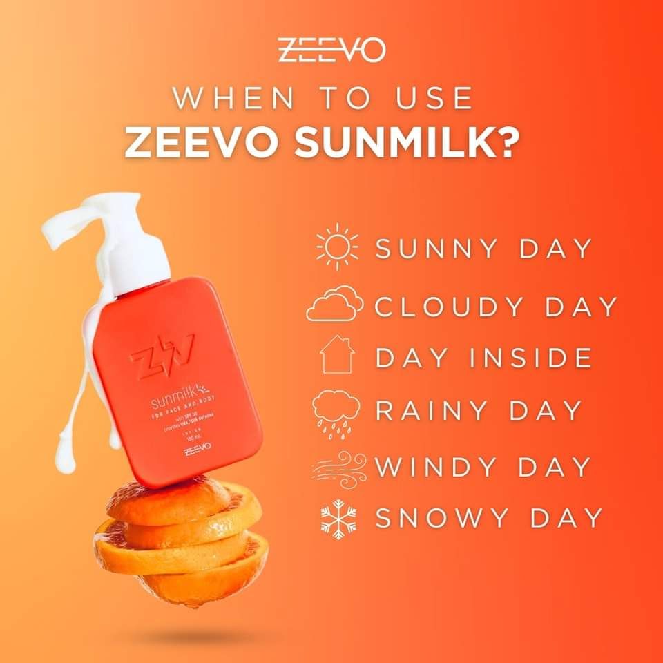 ZEEVO FACE AND BODY SUNMILK SPF50 100ML EXP OCT 12,2026