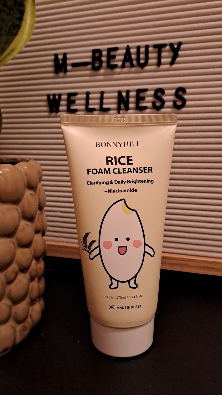 BONNYHILL RICE FOAM CLEANSER 170ML CLARIFYING &amp;DAILY BRIGHTENING +NIACINAMIDE EXP 10.06,2027