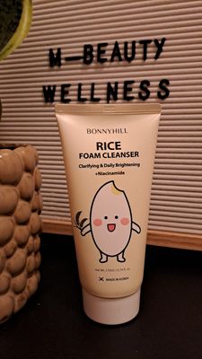 BONNYHILL RICE FOAM CLEANSER 170ML CLARIFYING &amp;DAILY BRIGHTENING +NIACINAMIDE EXP 10.06,2027
