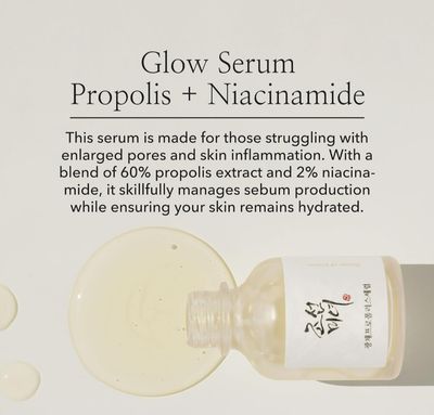 BEAUTY OF JOSEON GLOW SERUM PROPOLIS+NIACINAMIDE 30ML EXP 21.07.2027