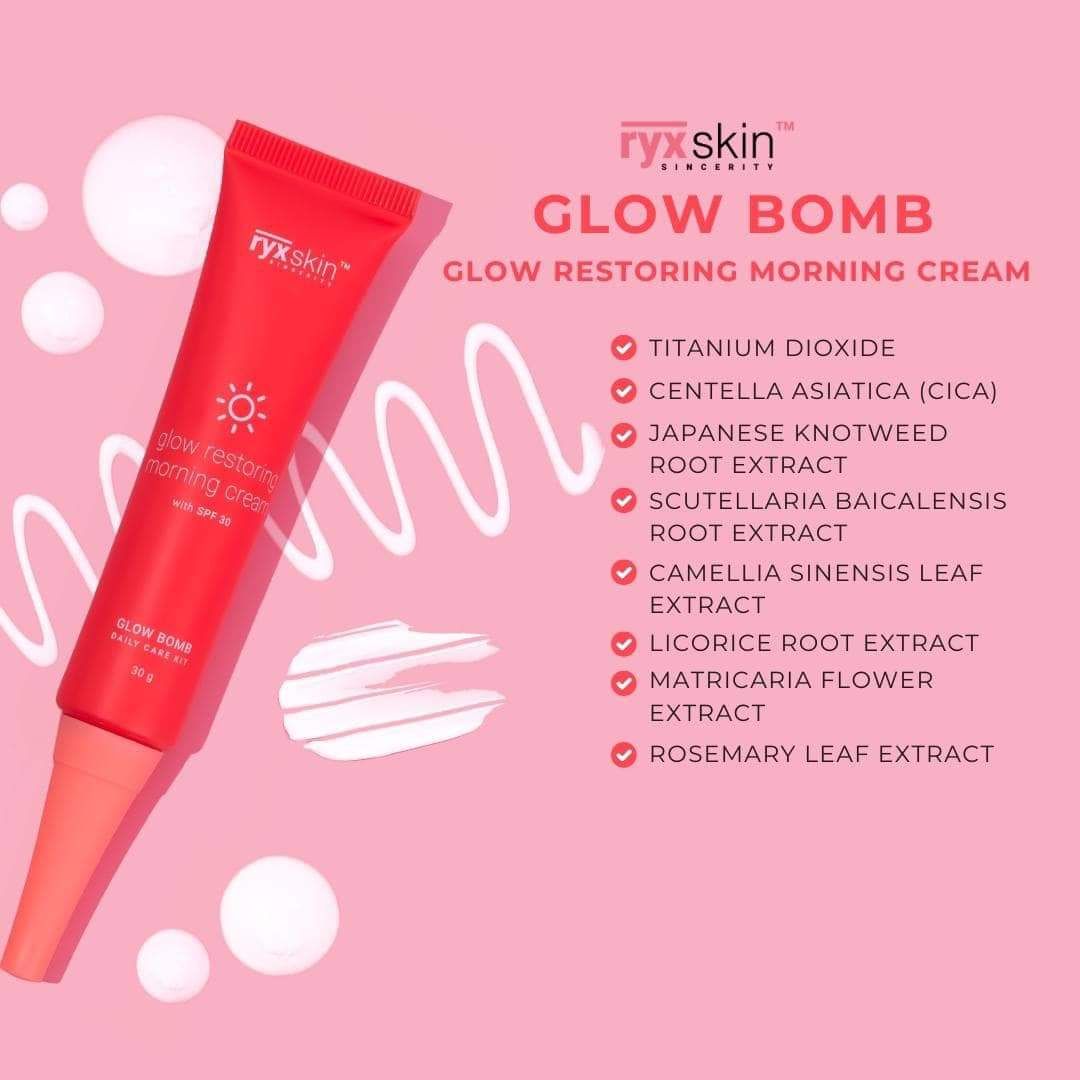 RYXSKIN GLOWBOMB DAYCREAM SPF30 EXP JULY 17,2027