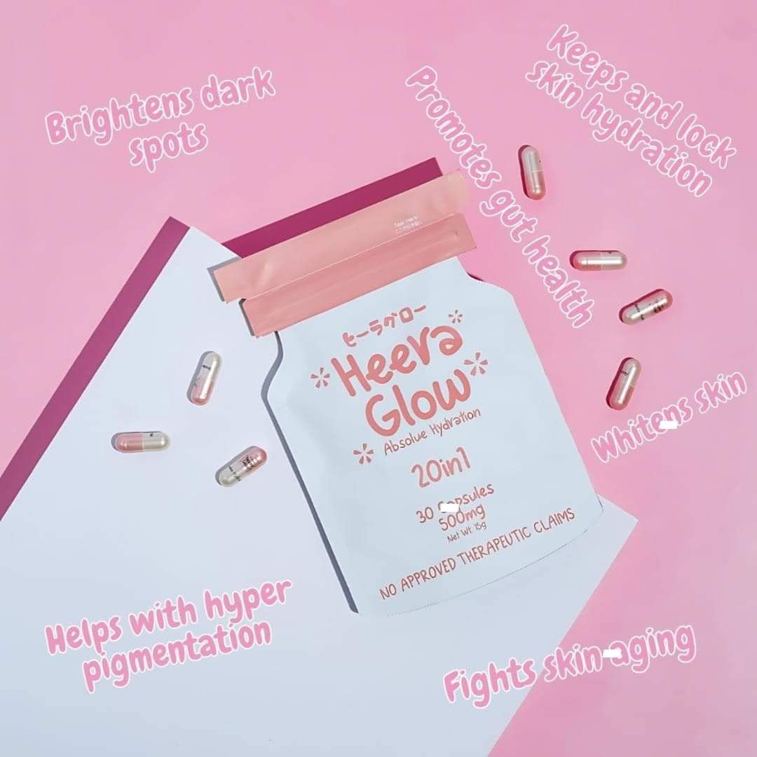 HEERA GLOW 30 CAPS EXP AUG 23,2027