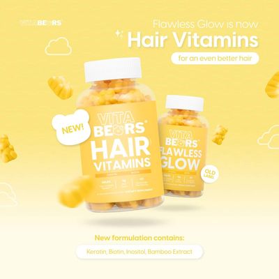 VITA BEARS GUMMY HAIR VITAMINS 60PCS EXP MARCH 09,2026