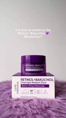 LUXE ORIGANIX RETINOL +BAKUCHIOL OVERNIGHT RADIANT GLOW BOTOX LIFT MOISTURIZING CREAM 50G EXP NOV 21,2027