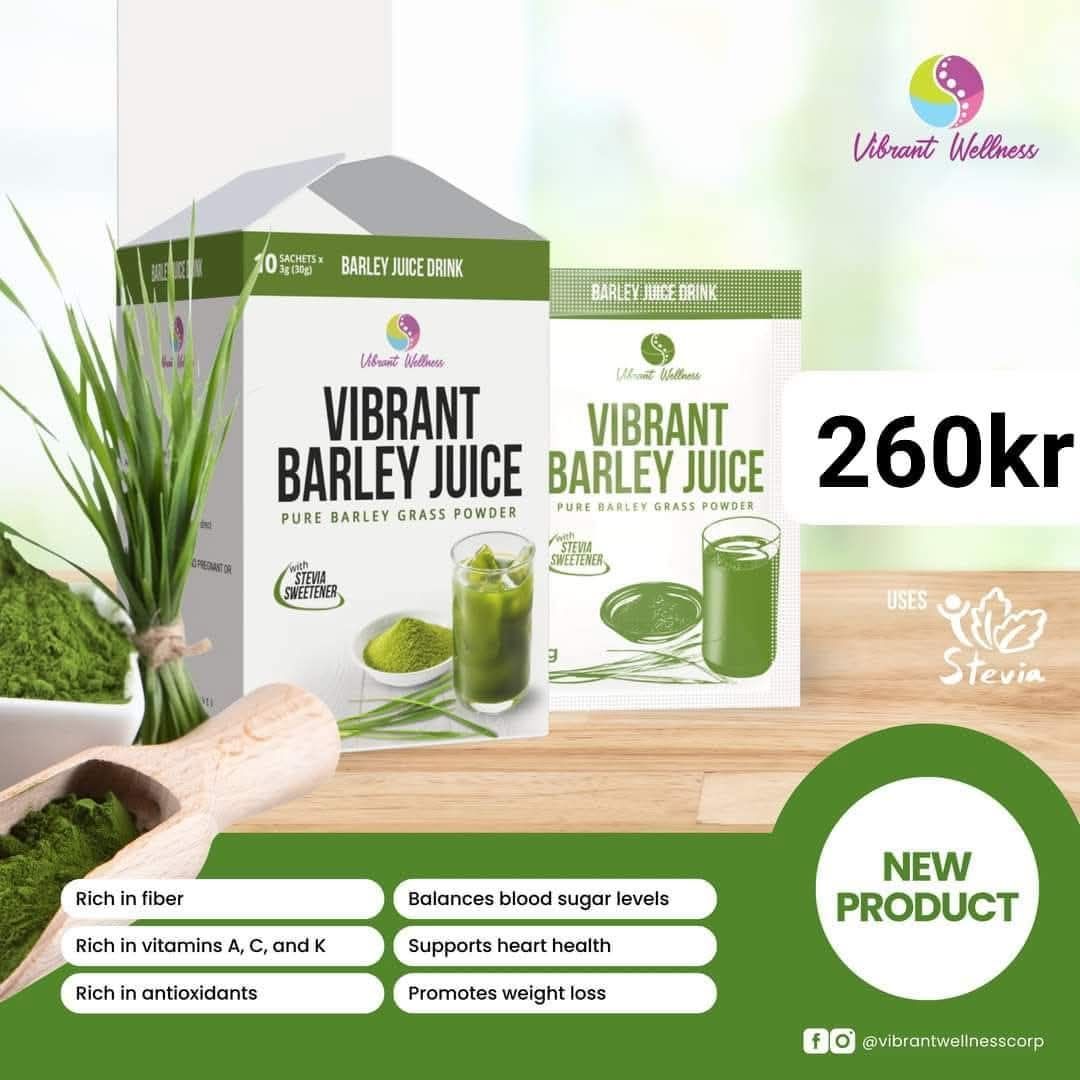 Vibrant wellness Barley 10 sachets/box EXP Dec 30.2025