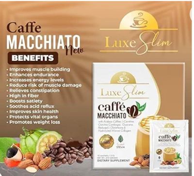 LUXE SLIM CAFFE MACCHIATO 10 SACHETS/POUCH EXP.JULY 23,2026
