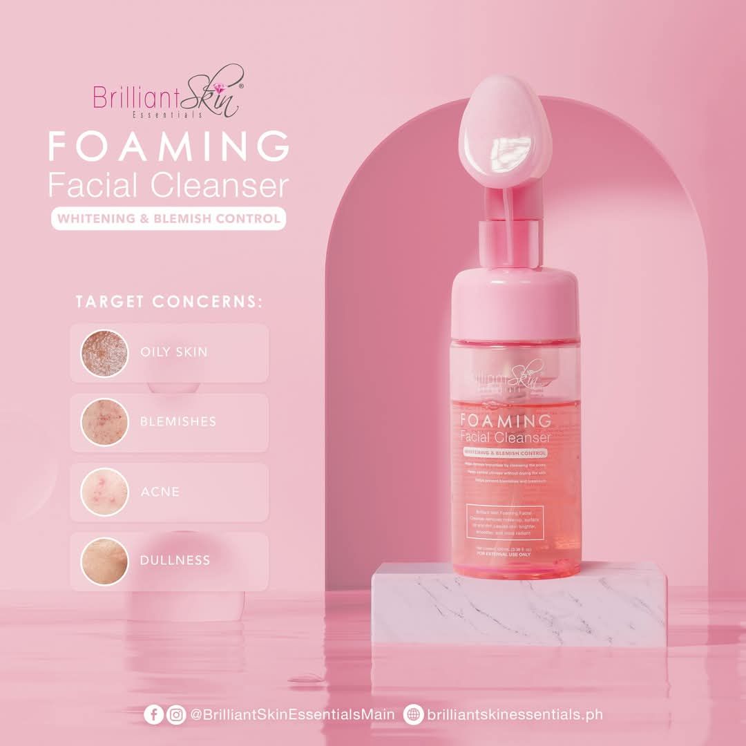 BRILLIANT SKIN FACIAL CLEANSER FOAM 100ML EXP NOV 30.2026
