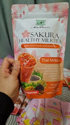 NAMIROSEUS MILK TEA WITH CHIA SEEDS/MORINGA EXP MAY 16,2026