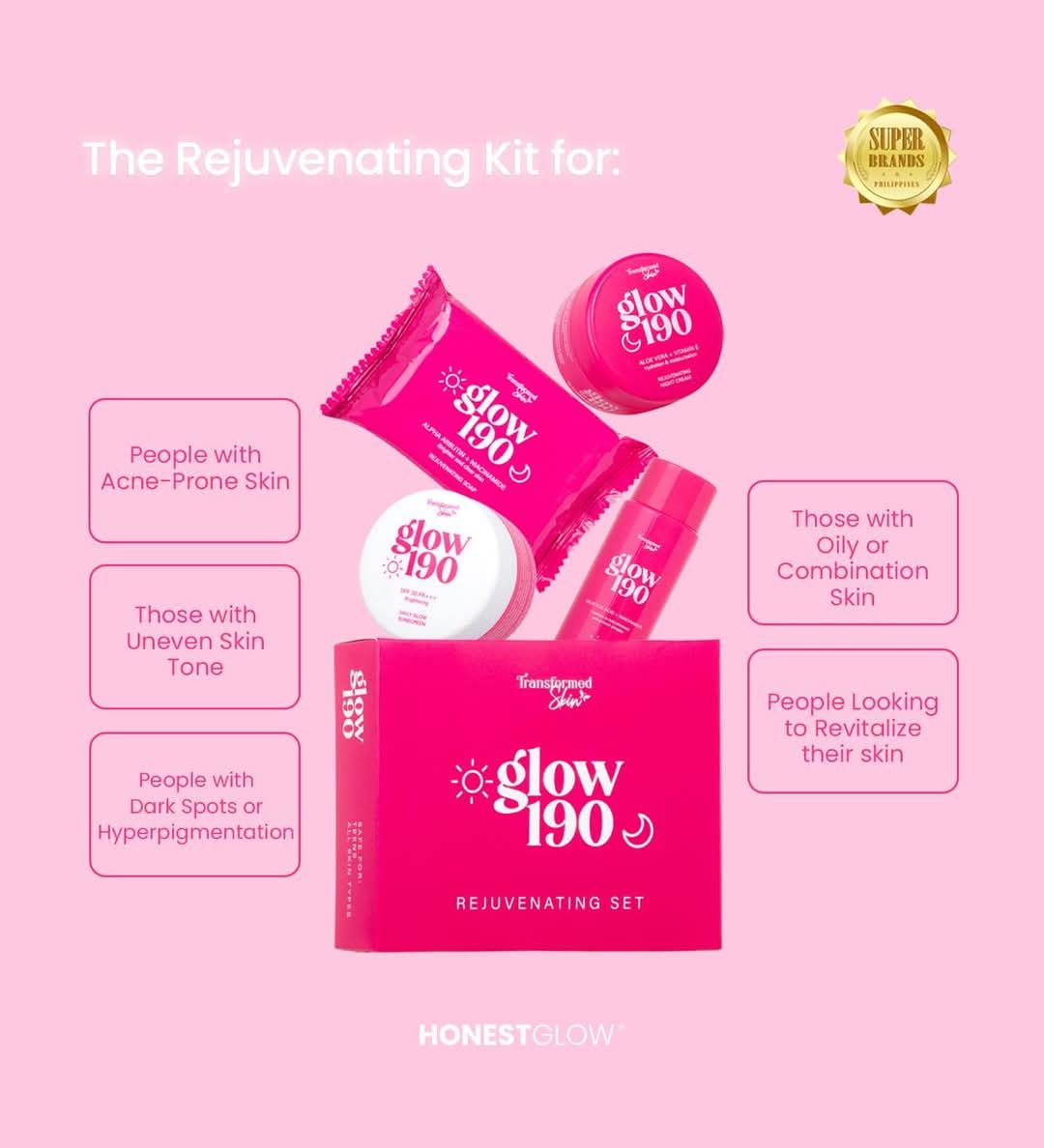 GLOW190 REJUVENATING SET  EXP DEC 30,2026