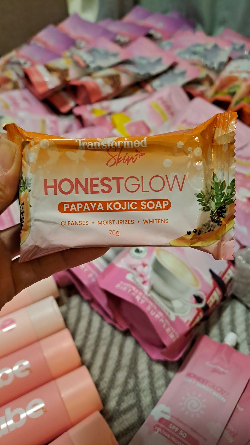 HONEST GLOW PAPAYA/KOJIC SOAP 70G EXP JUNE 25,2026