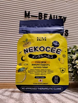 NEKOCEE VITAMIN C +MELANTONIN 30 CAPS EXP NOV 23.2026