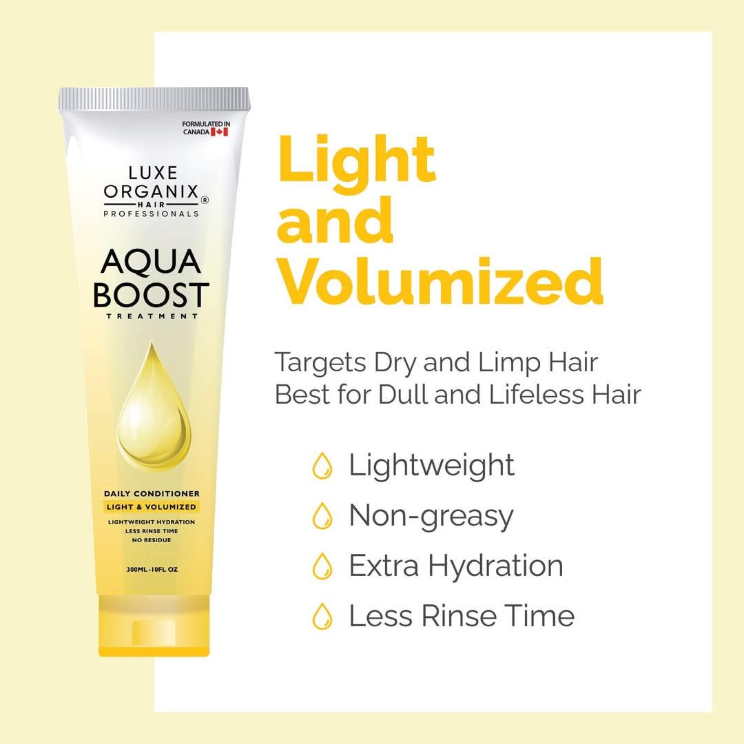 LUXE ORIGANIX AQUA BOOST HAIR TREATMENT  HYACOLAGEN COMPLEX 180 ML EXP JUNE 20,2027
