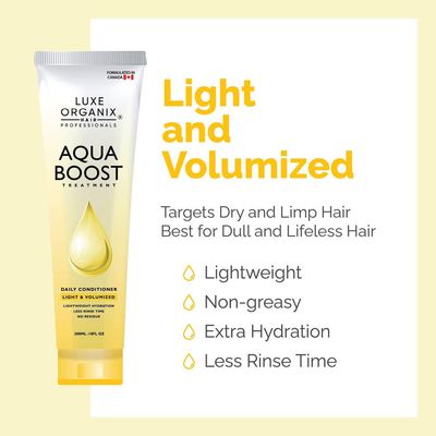 LUXE ORIGANIX AQUA BOOST HAIR TREATMENT  HYACOLAGEN COMPLEX 180 ML EXP JUNE 20,2027