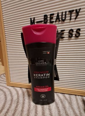 LUXE ORIGANIX PREMIUM KERATIN SHAMPOO WITH ARGAN OIL 210ML EXP JUNE 24,2027