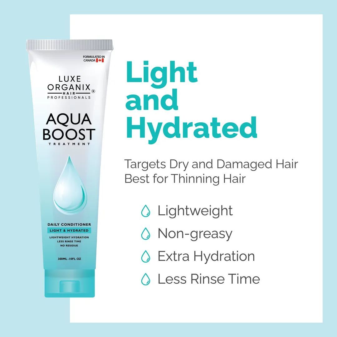 LUXE ORIGANIX AQUA BOOST HAIR TREATMENT 180ML EXP AUG 24,2027
