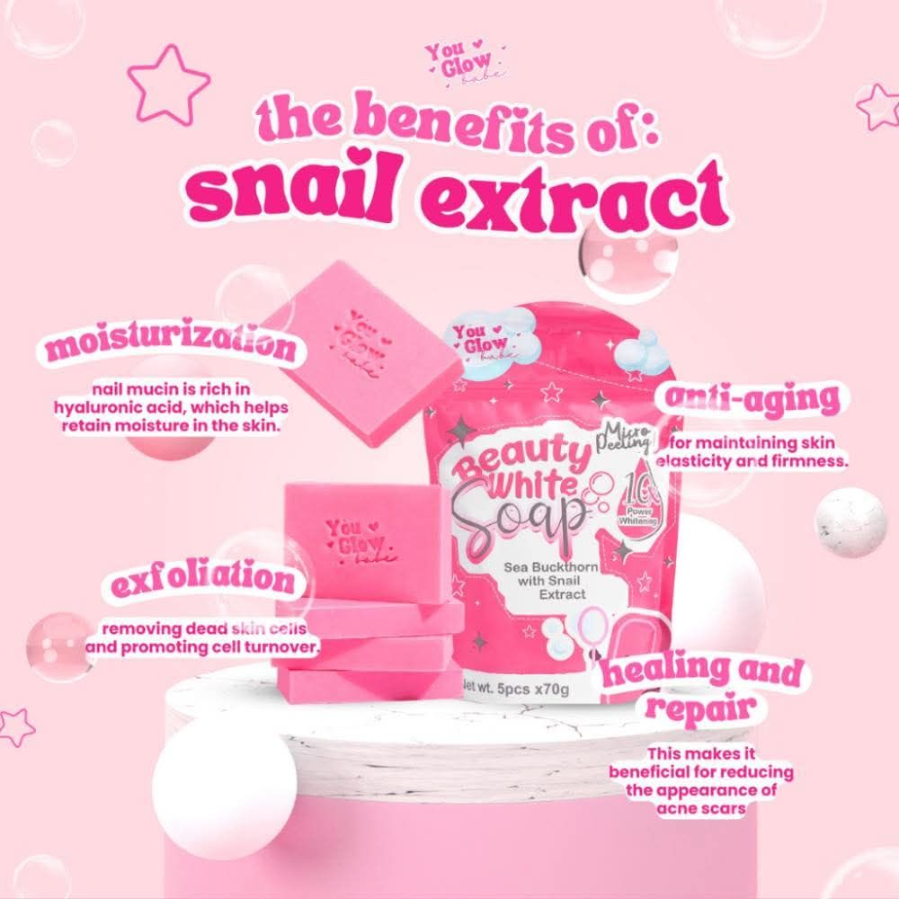 YOU GLOW BABE SOAP 5PCS/PACK 70G EACH EXP JUNE 31,2026