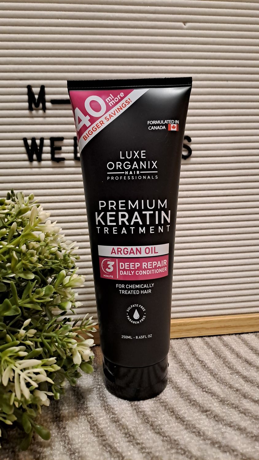 LUXE ORIGANIX PREMIUM KERATIN TREATMENT CONDITIONER WITH ARGAN OIL 250ML EXP NOV 21,2027