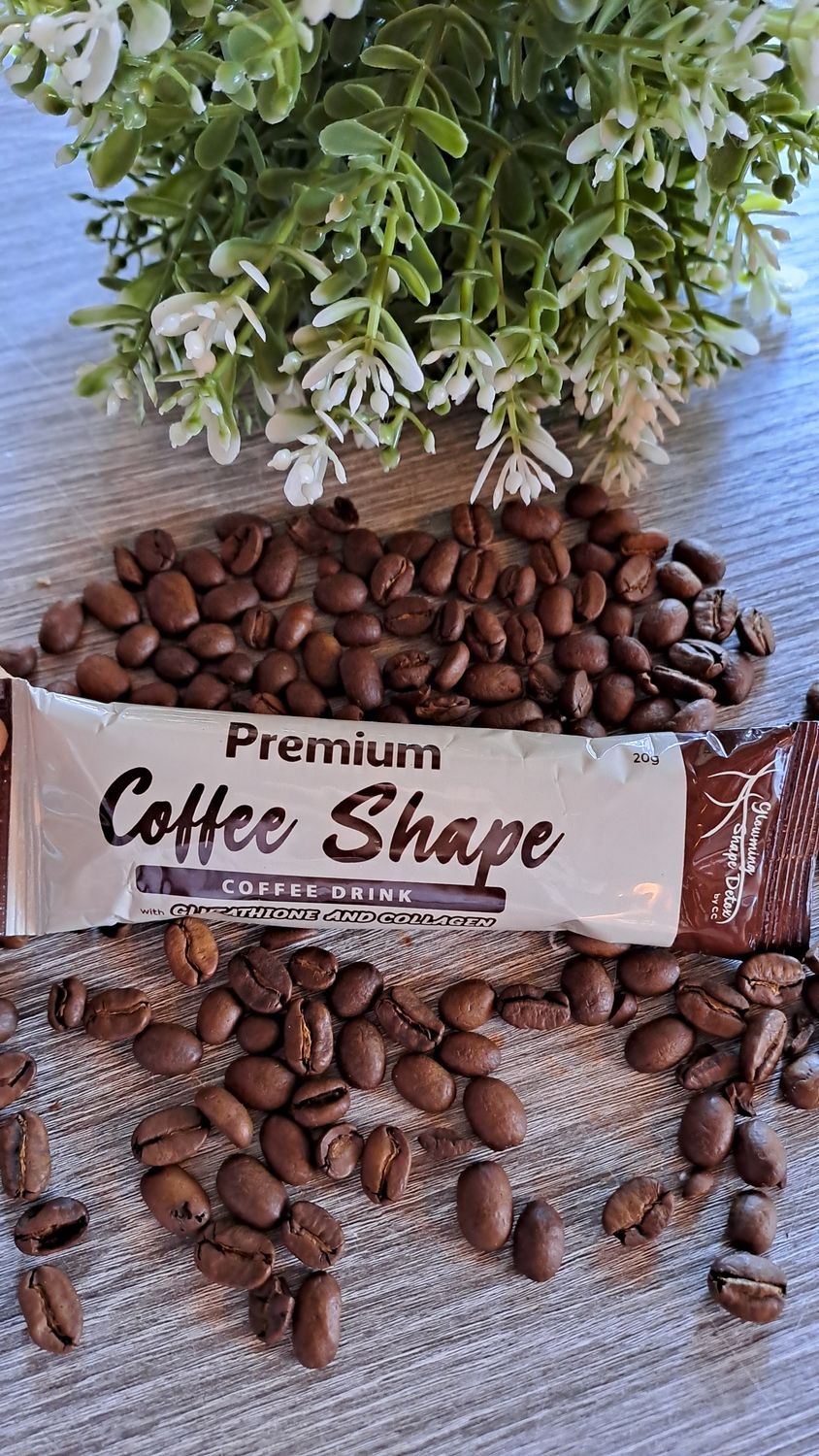 GLOWING SHAPE DETOX PREMIUM COFFEE SACHET 20G EXP JAN 30.2026