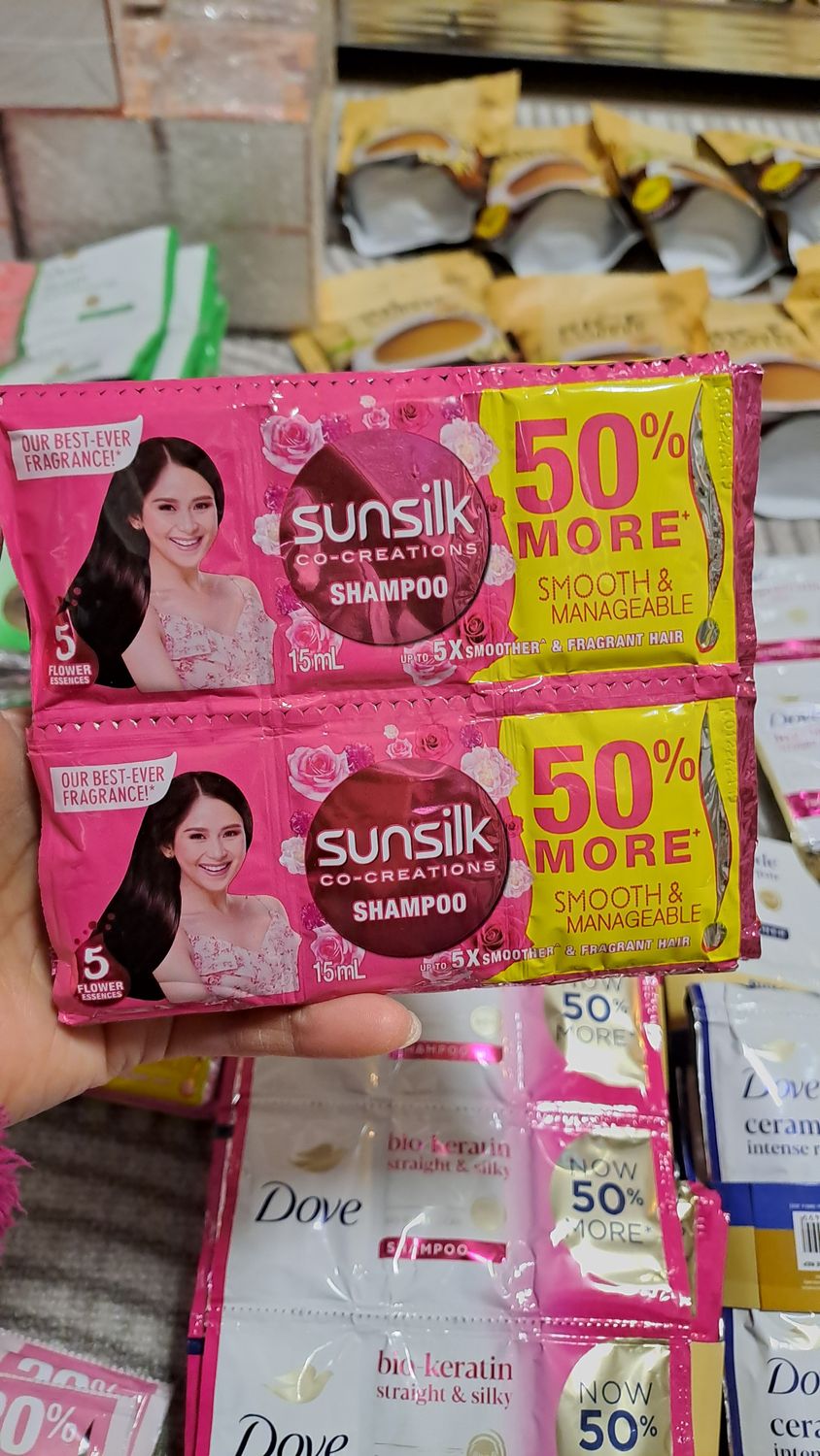 SUNSILK CO-CREATIONS SHAMPOO  12 sachets