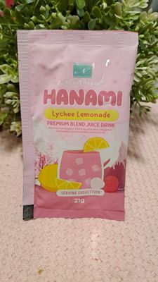 NAMIROSEUS HANAMI LYCHEE LEMONADE PREMIUM BLEND JUICE DRINK SACHET 21G EXP NOV 21,2026