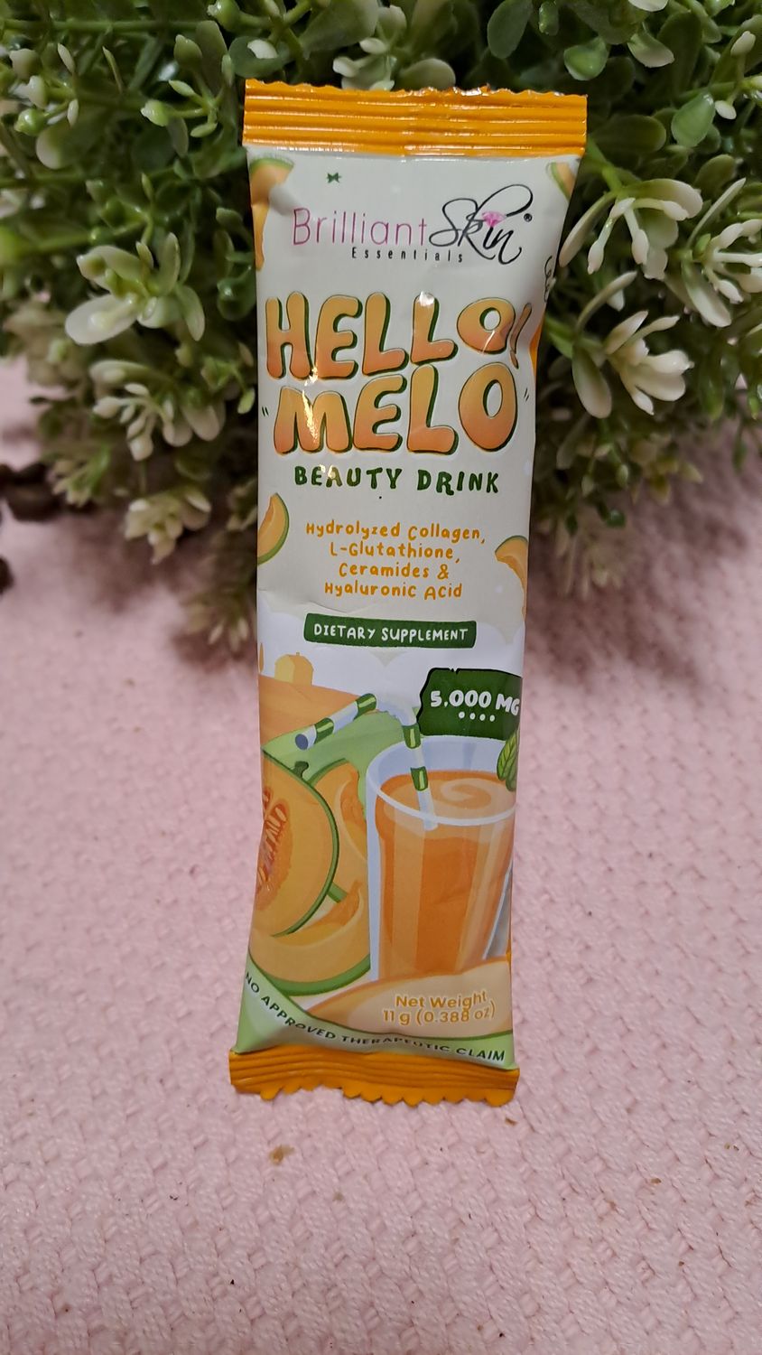 HELLO MELO BEAUTY DRINK 5000MG COLLAGEN  SACHET 18G EXP MAY 30,2026