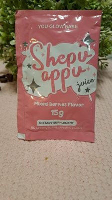 SHEPU APPU JUICE SACHET 15G  EXP FEB 28,2027