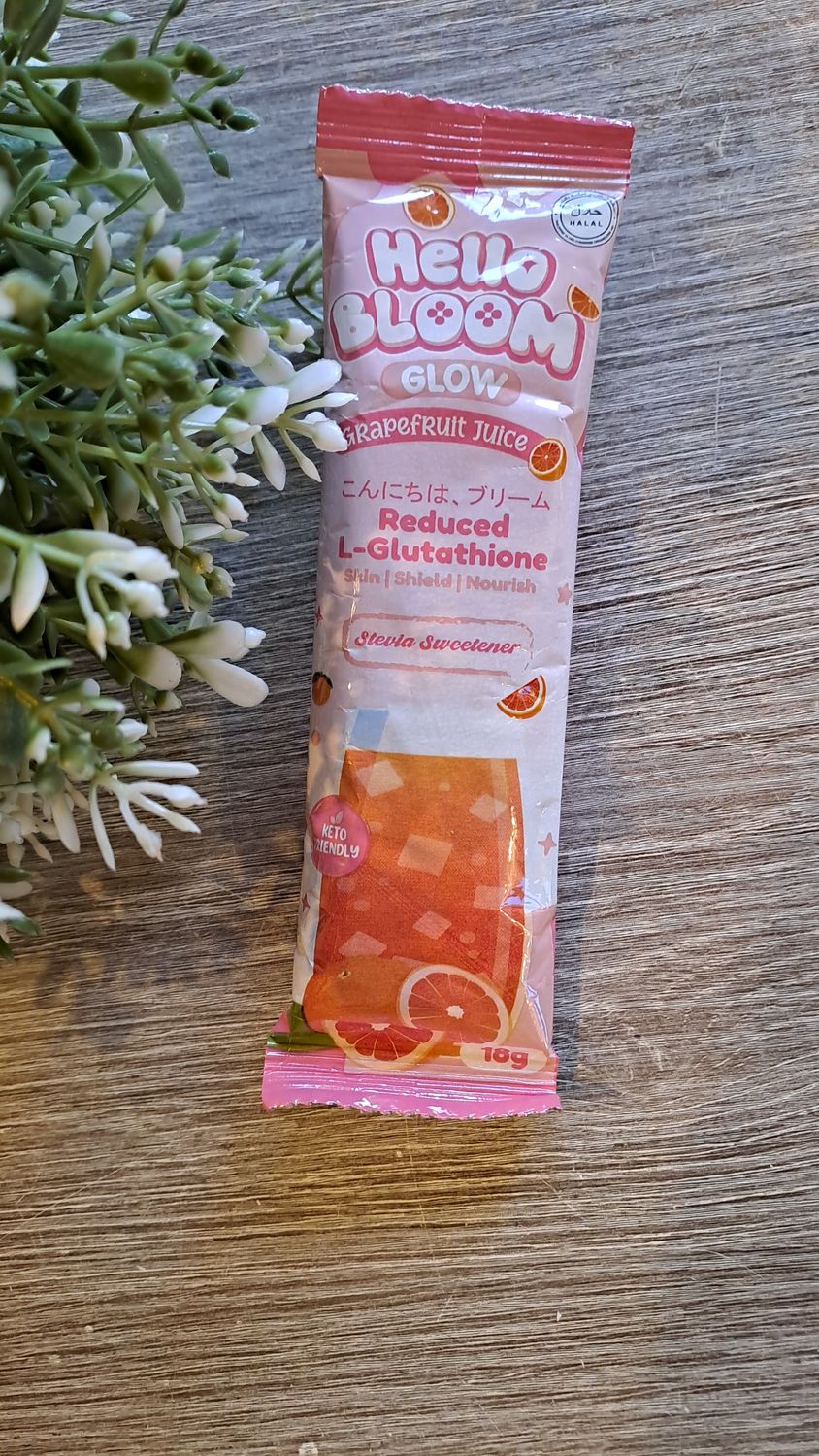 HELLO BLOOM GRAPEFRUIT JUICE 18G EXP OCT 02,2027