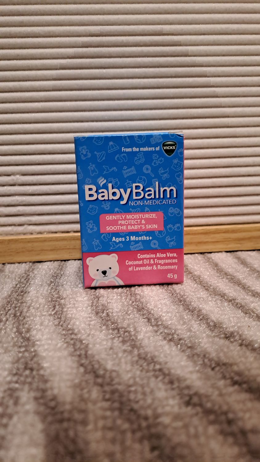 VICKS BABY BALM MOISTURIZE, PROTECT,CREQM 45G EXP JULY 23.2026