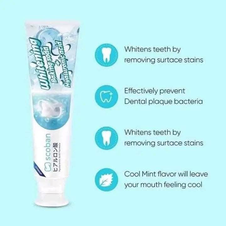 SCOBAN WHITENING TOOTH PASTE 200G EXP FEB 12.2028