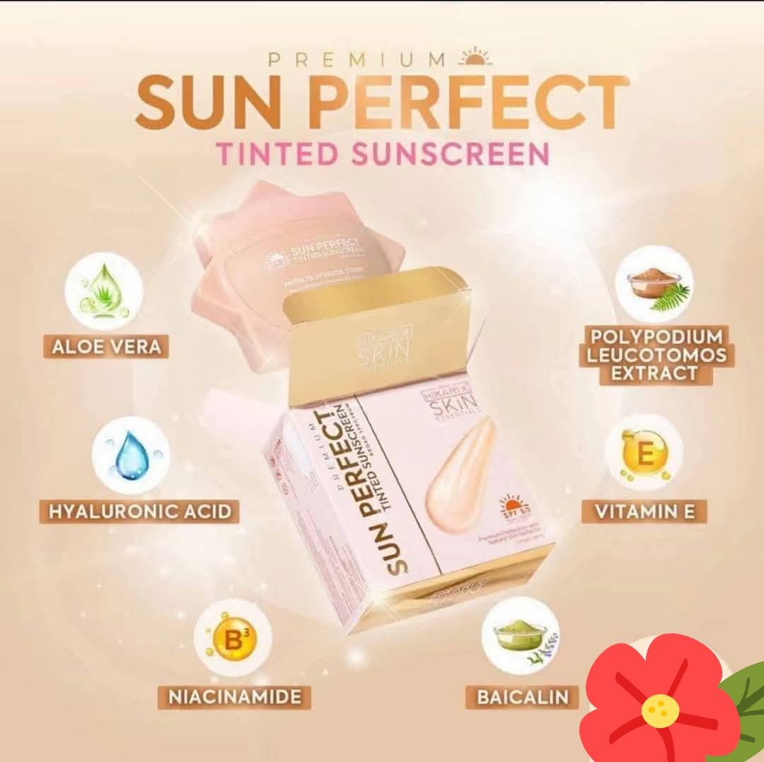 HIKARI TINTED SUNSCREEN  50G SPF50 PA++++ EXP MARCH 28.2026