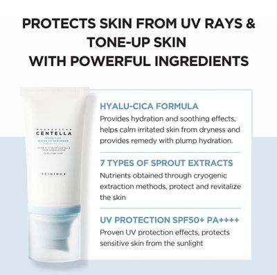 SKIN1004 MADAGASCAR CENTELLA HYA-CICA WATER FIT SUN SERUM SPF50+ PA++++ 50G EXP SEPT 21.2027