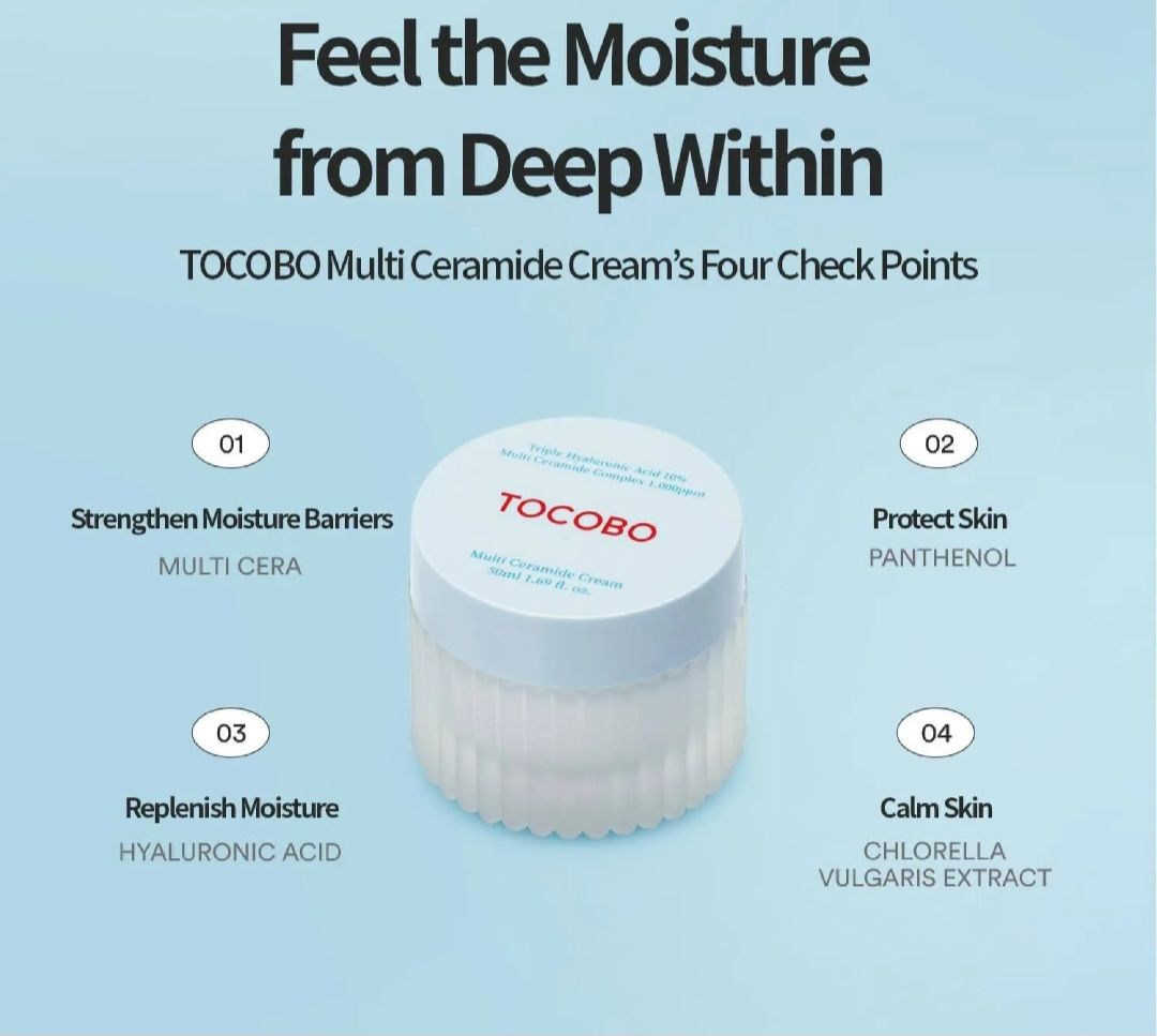 TOCOBO  MULTI CERAMIDE CREAM 50ML EXP JULY 21.2027