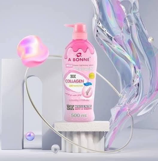 ABONNE MILK POWER LIGHTENING COLLAGEN LOTION WITH UV PROTECTION 500ML EXP SEP 10,2027