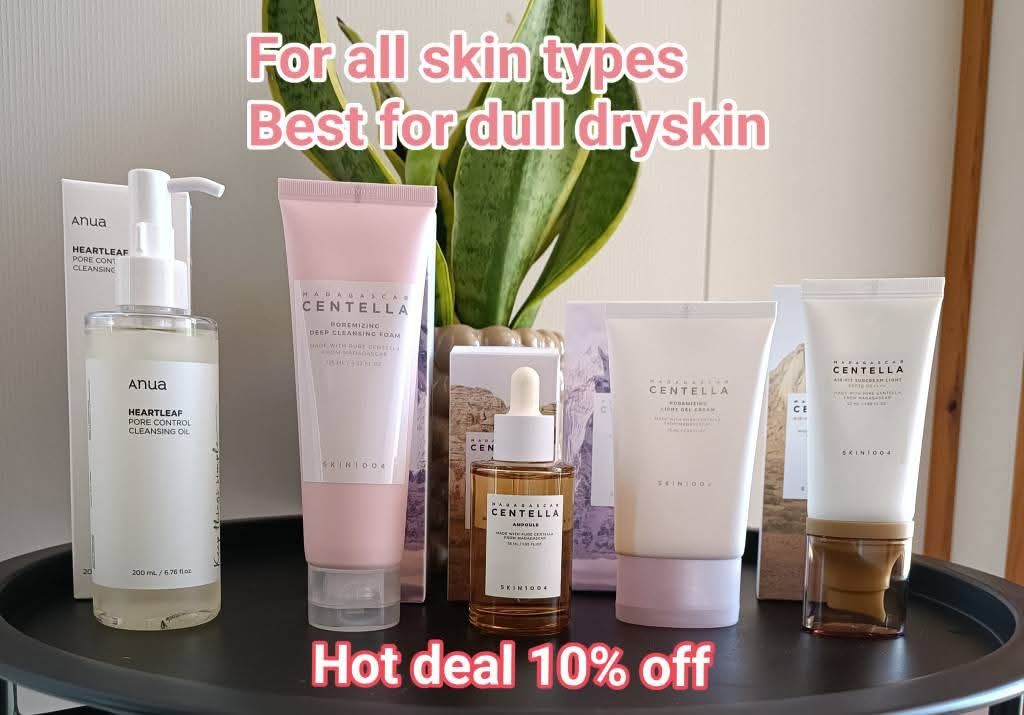 HOT DEAL  FOR ALL SKIN TYPES BEST FOR DULL DRY SKIN SET OF 5 PRODUCTS