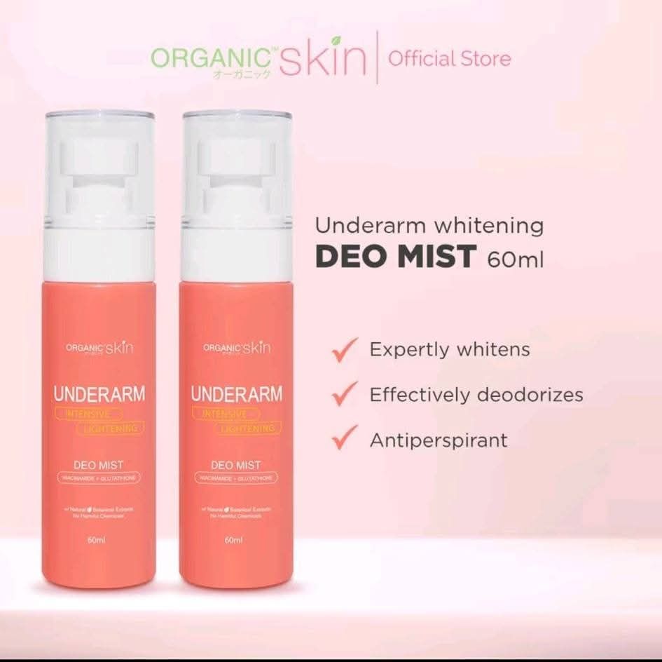 ORGANIC SKIN JAPAN DEO SPRAY WITG NIACINAMIDE +GLUTA 60ML EXP JULY 23.2027