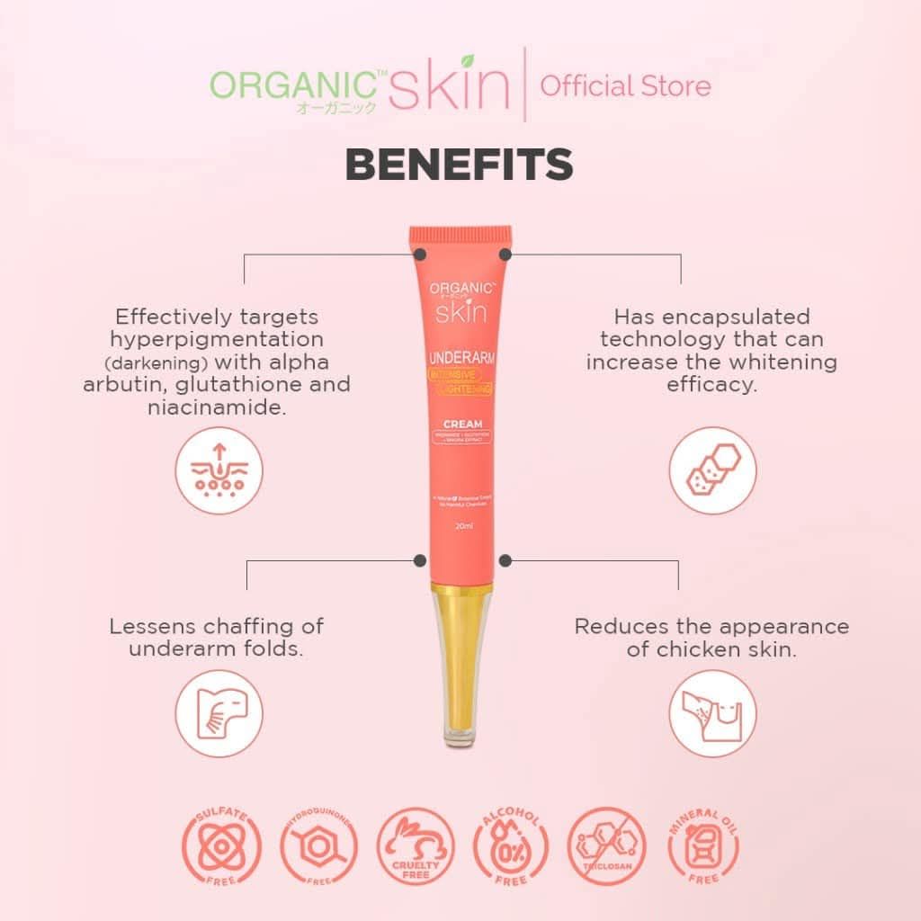 ORGANIC SKIN JAPAN UNDERARM WHITENING CREAM 30ML EXP JULY 24,2027