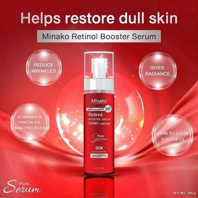 MINAKO FACE AND BODY SERUM WITH RETINOL +NIACINAMIDE 100ML EXP AUG 23.2027