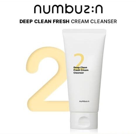 NUMBUZIN NO.2 DEEP CLEAN FRESH CREAM CLEANSER 120ML EXP AUG 23.2027 NUMBUZIN NO.2 DEEP CLEAN FRESH CREAM CLEANSER 120ML EXP AUG 23.2027