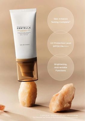 SKIN1004 MADAGASCAR CENTELLA ASIATICA AIRFIT SUN CREAM LIGHT 70ML EXP OCT 12.2028