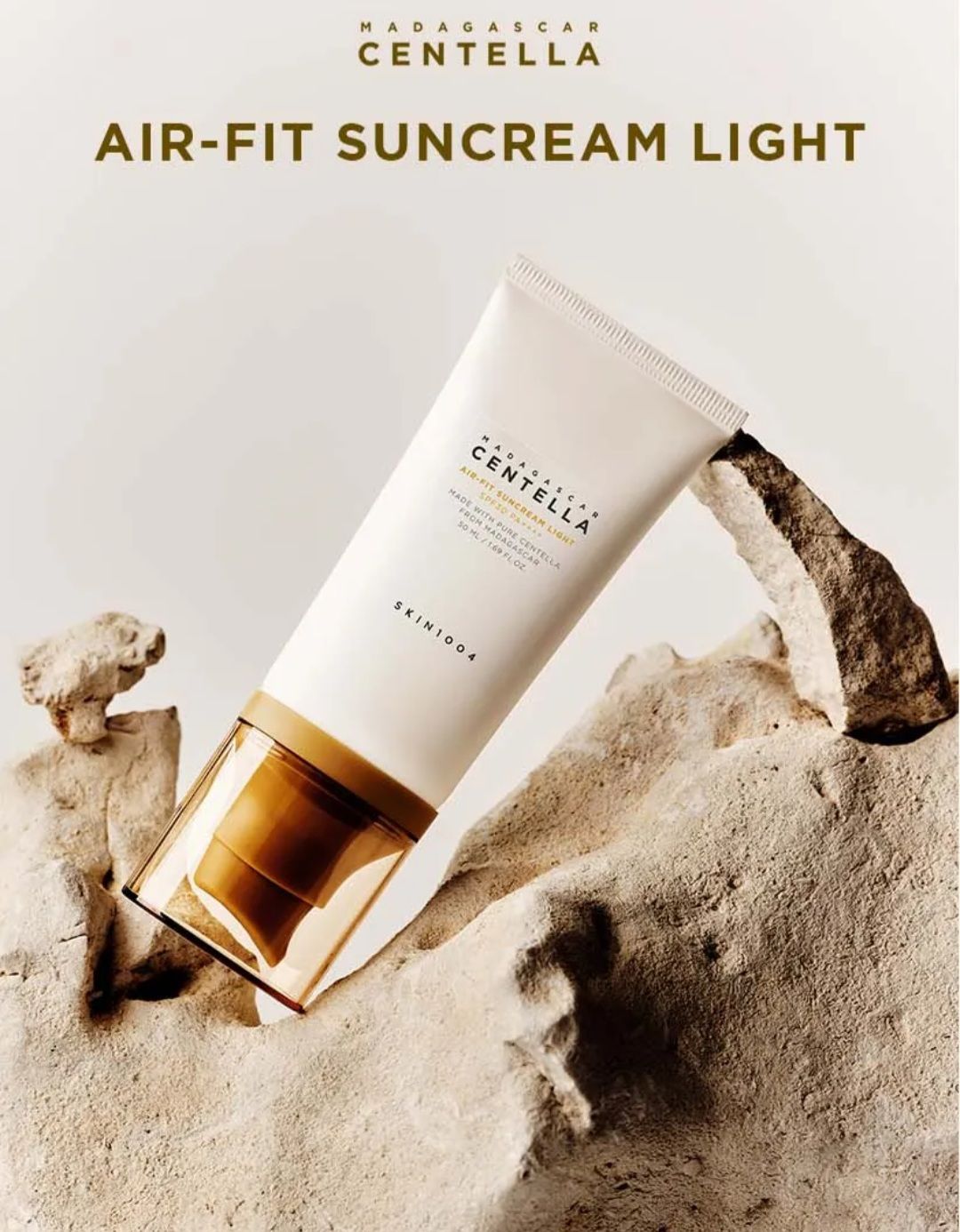 SKIN1004 MADAGASCAR CENTELLA ASIATICA AIRFIT SUN CREAM LIGHT 70ML EXP OCT 12.2028