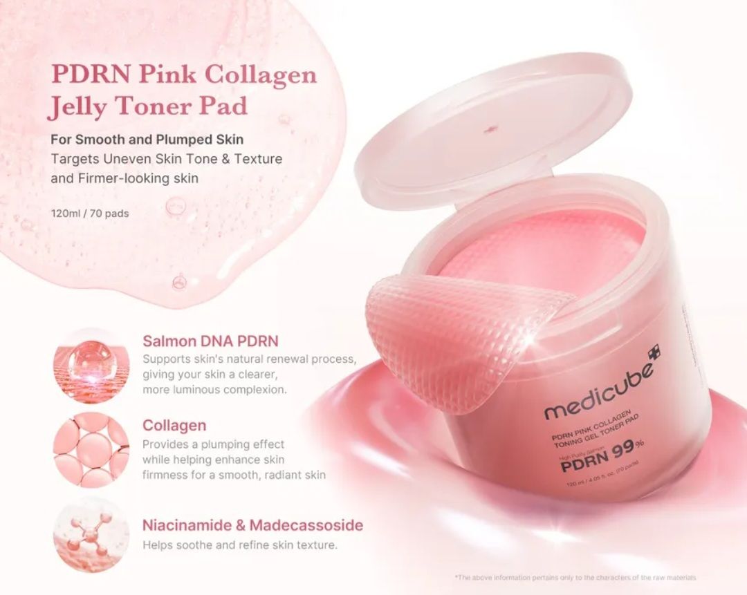 MEDICUBE PRDN GEL TONER PADS 70PCS/JAR EXP AUG 21.2028