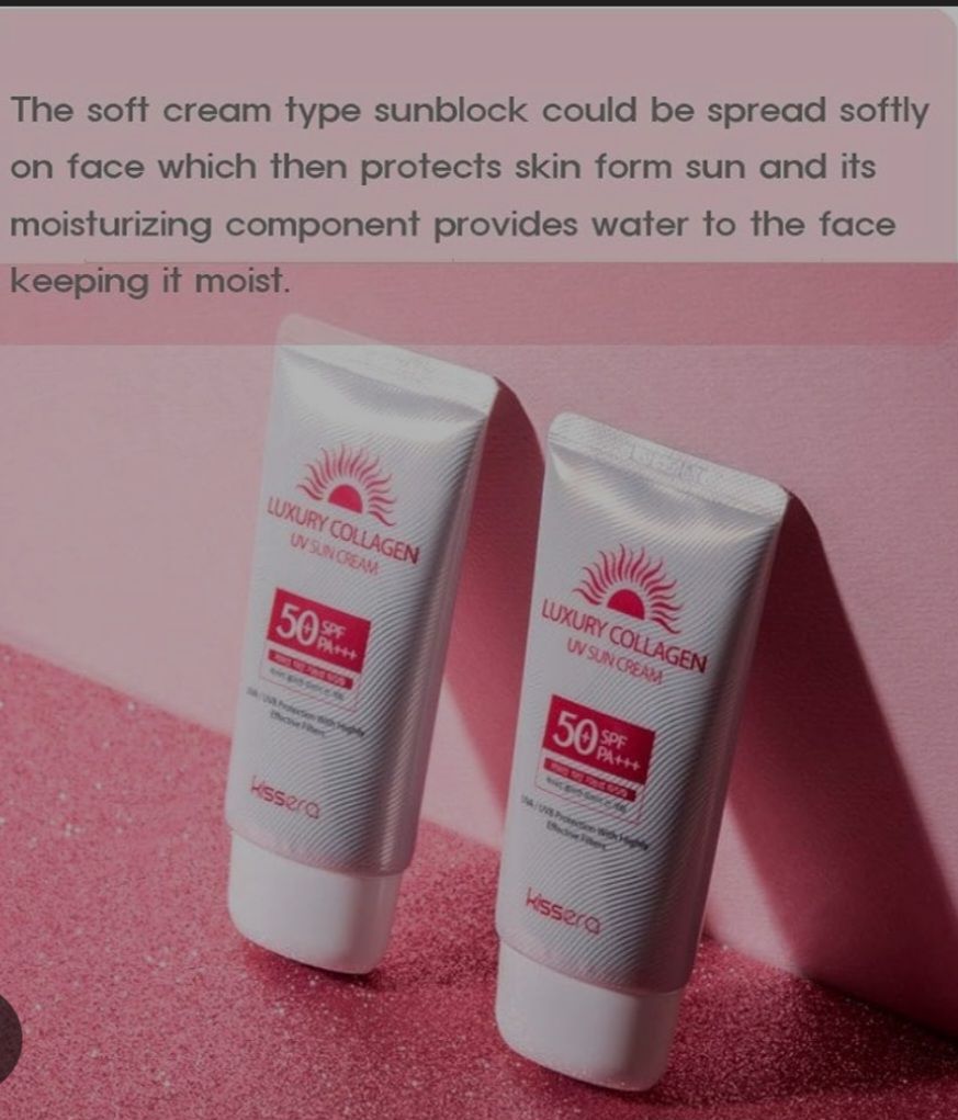 KISSERA LUXURY COLLAGEN SUNSCREEN SPF50+ PA++++ 70G EXP SEP 15,2028