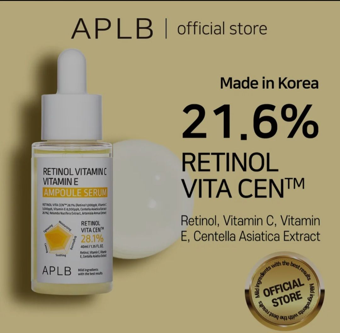 APLB RETINOL VITAMIN C, E,AMPOULE SERUM 30ML  EXP AUG 17.2027