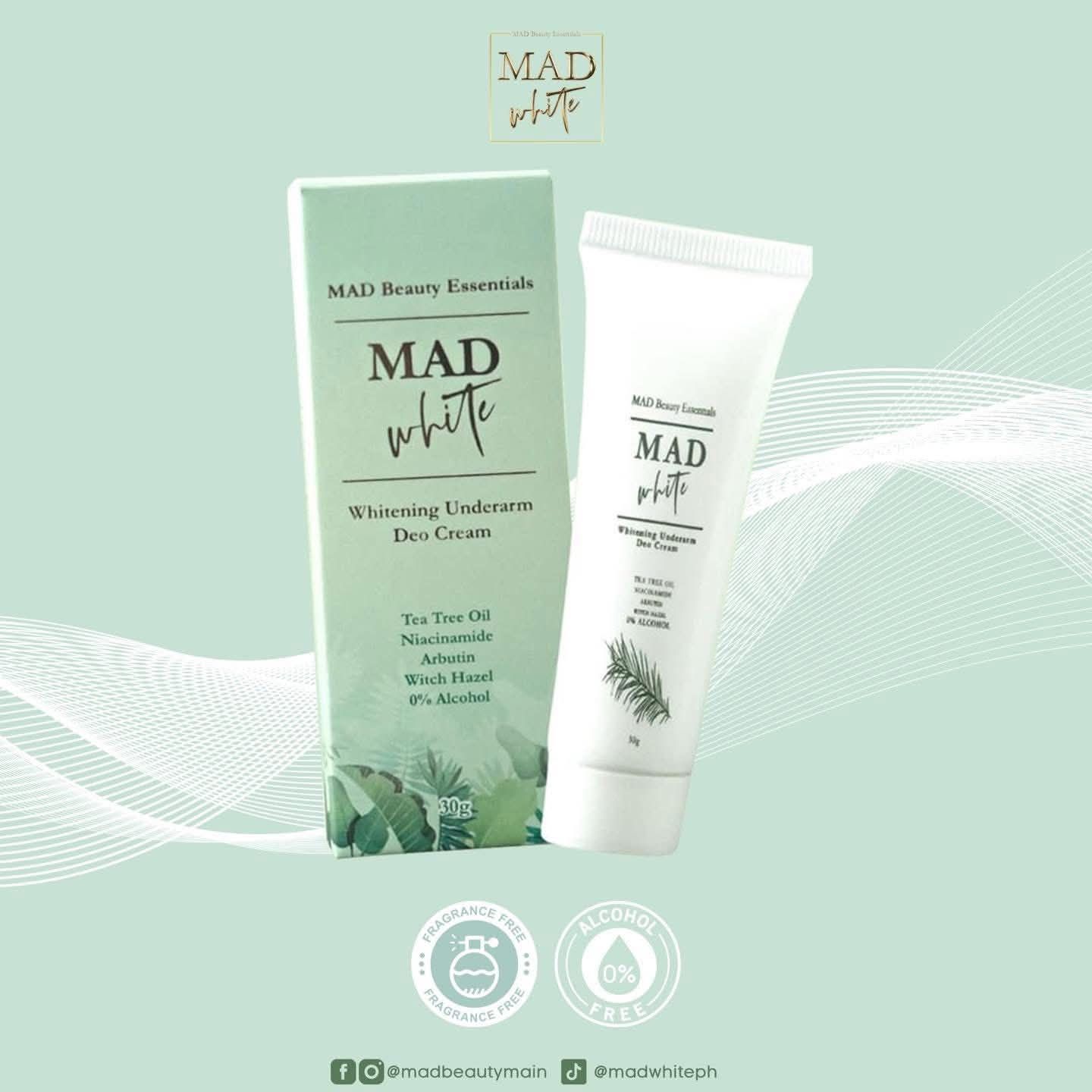 MAD WHITENING UNDERARM CREAM 30G  EXP OCT 15.2027
